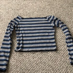 long sleeve striped top